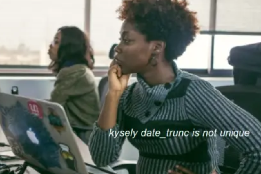 kysely date_trunc is not unique