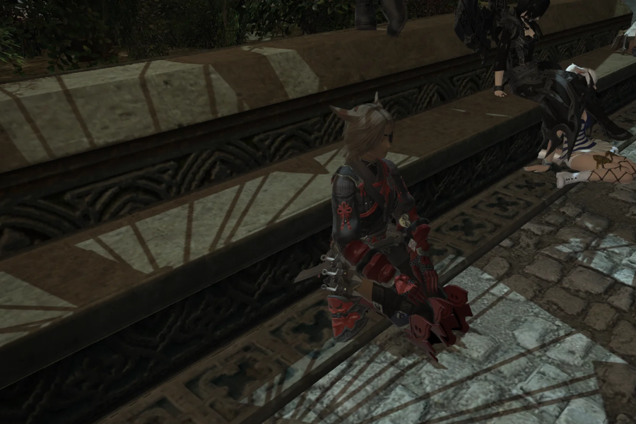 ffxiv sit on ledge emote